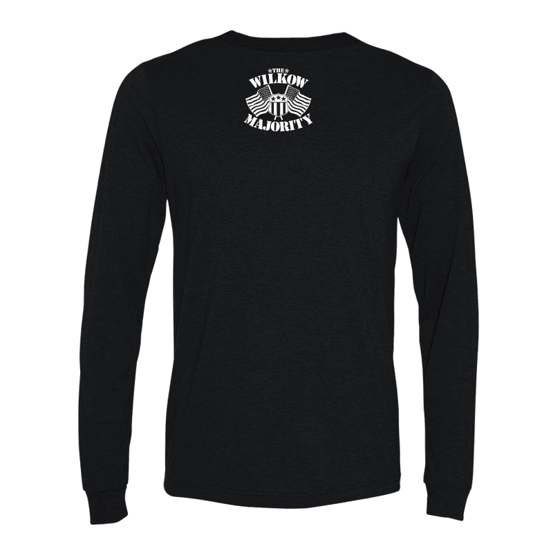 Wilkow Majority T-Shirt - Men's Long Sleeve Crew Neck - Image 2